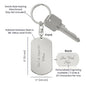 Engraved keychain, from mom