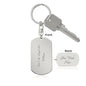 Engraved keychain, from mom