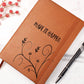 Leather Journal with Design and Message, Planner