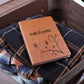 Leather Journal with Design and Message, Planner