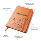 Leather Journal with Design and Message, Planner