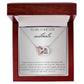 Anniversary Interlocking Heart Necklace with Message Card