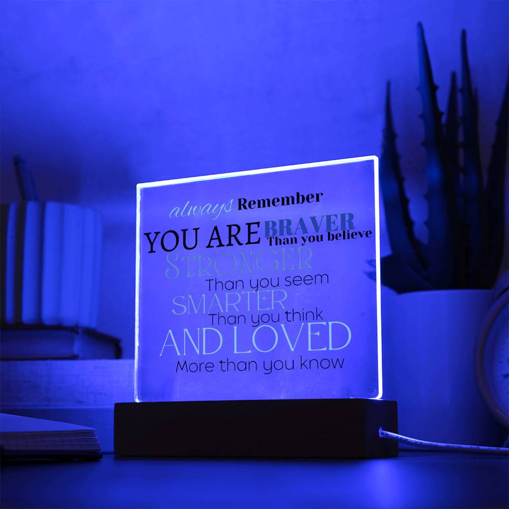 Always Remember Plaque, encouraging message, gift