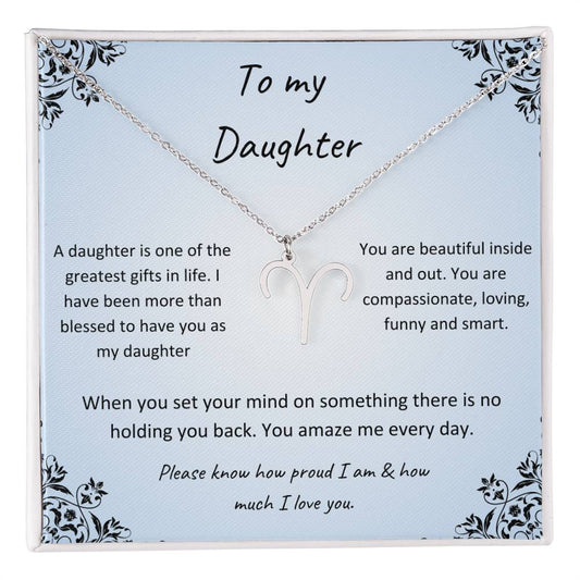 Zodiac Necklace for Daughter