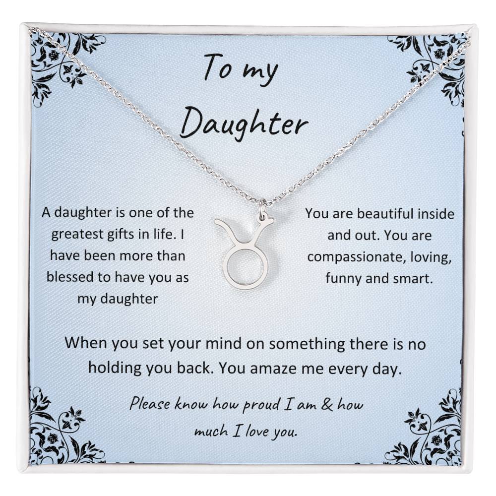 Zodiac Necklace for Daughter