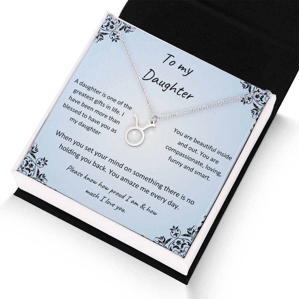 Zodiac Necklace for Daughter