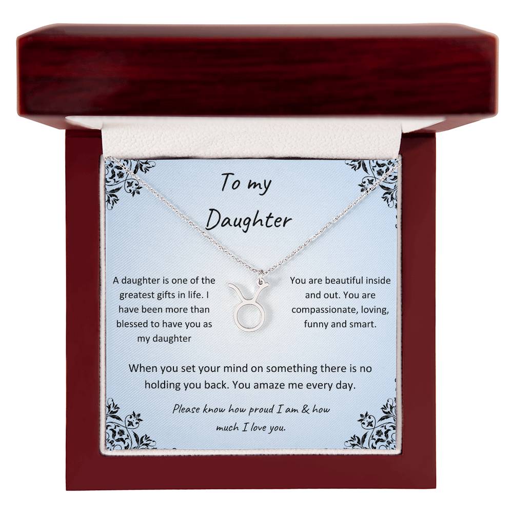 Zodiac Necklace for Daughter