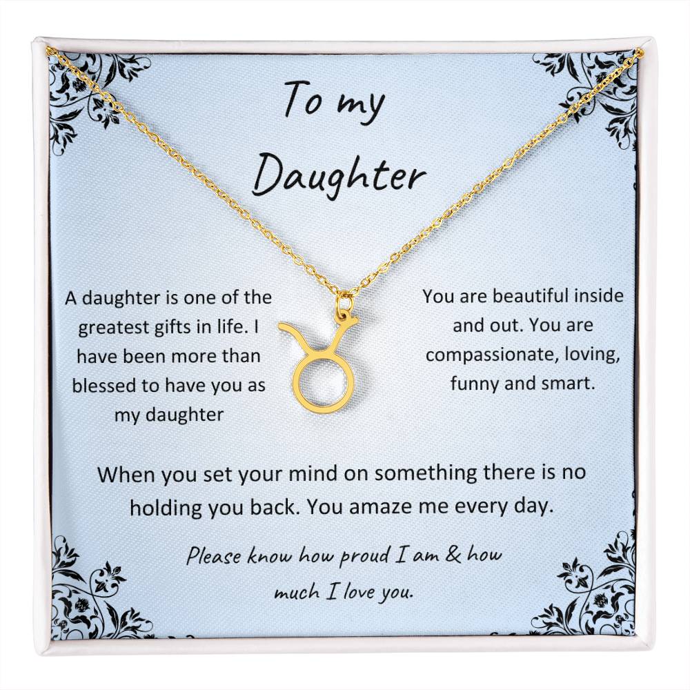 Zodiac Necklace for Daughter