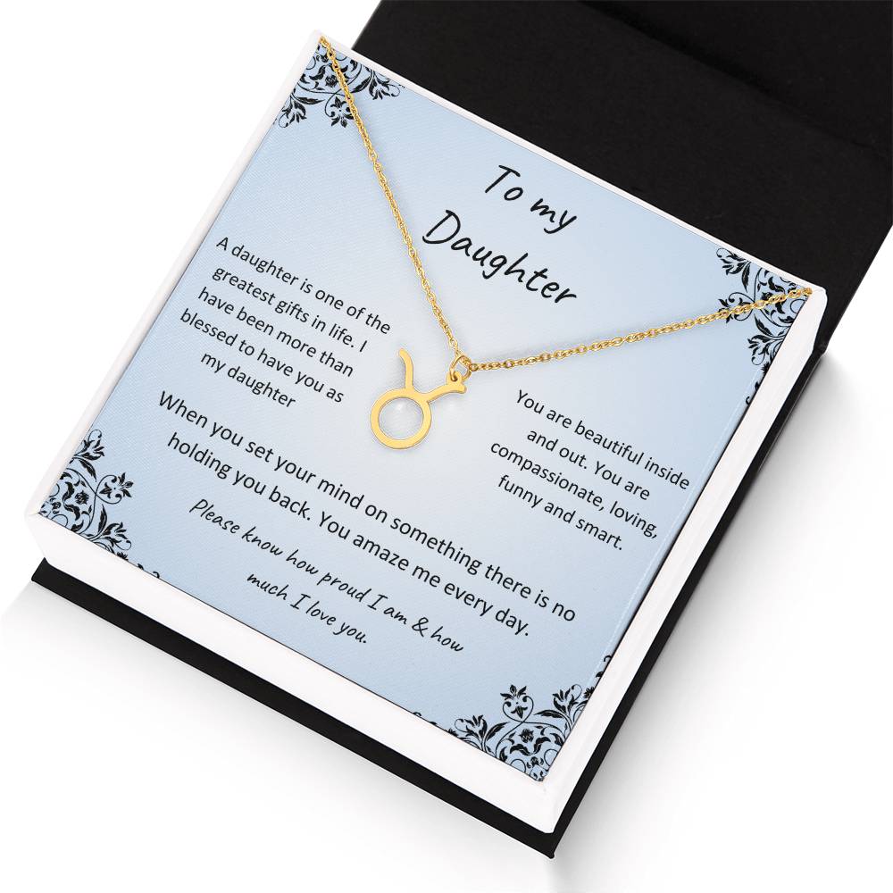 Zodiac Necklace for Daughter