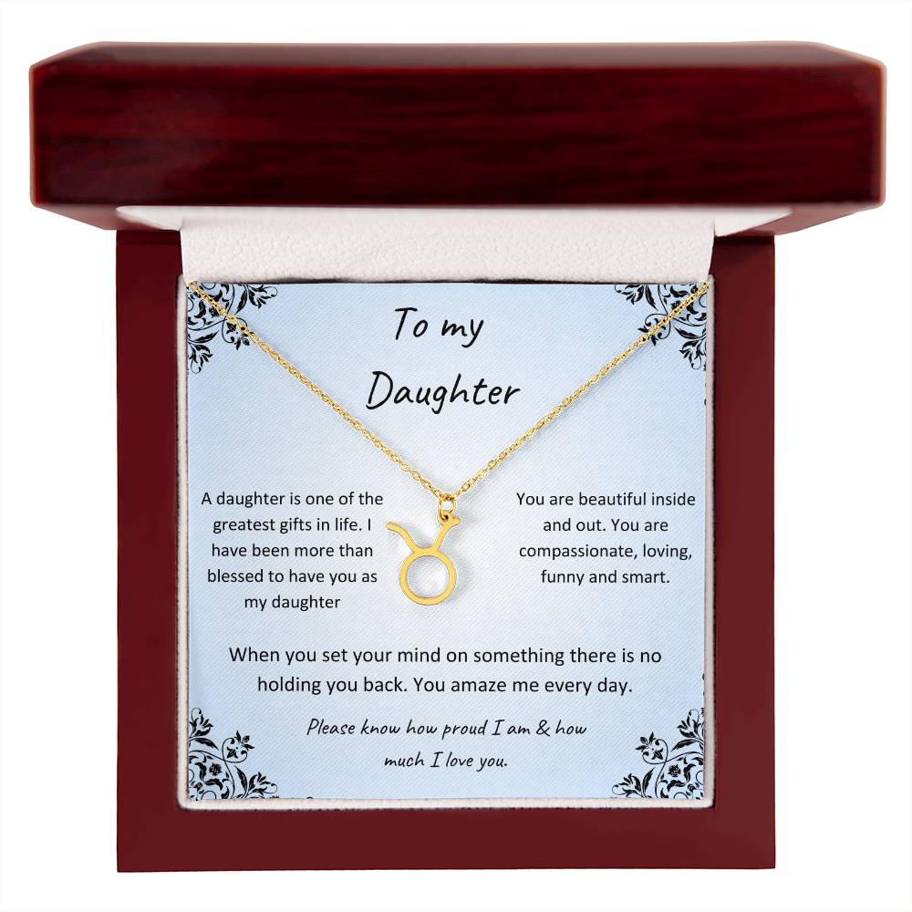 Zodiac Necklace for Daughter