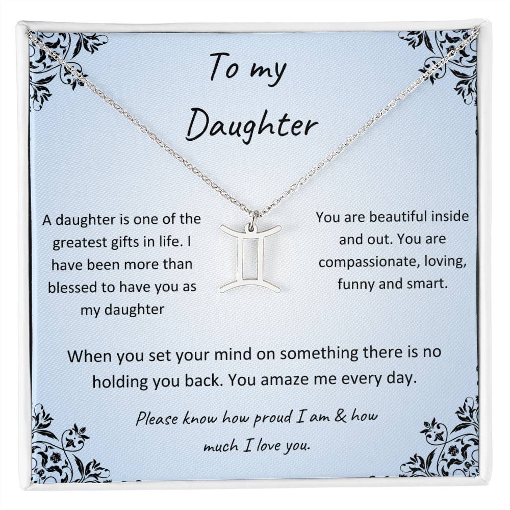 Zodiac Necklace for Daughter