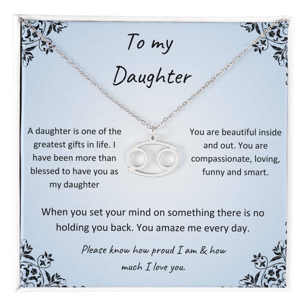 Zodiac Necklace for Daughter
