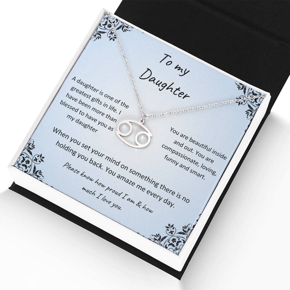 Zodiac Necklace for Daughter