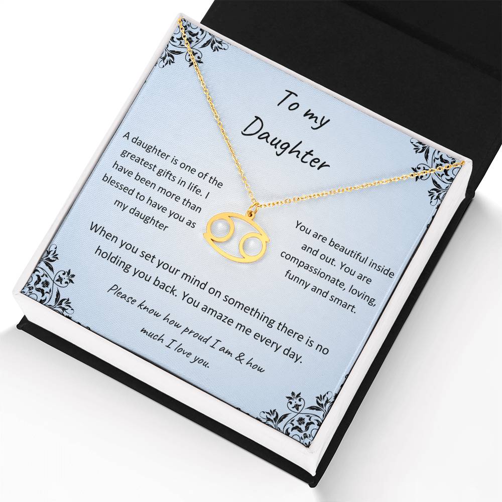 Zodiac Necklace for Daughter