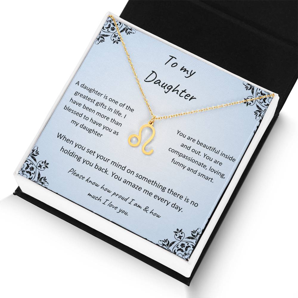 Zodiac Necklace for Daughter