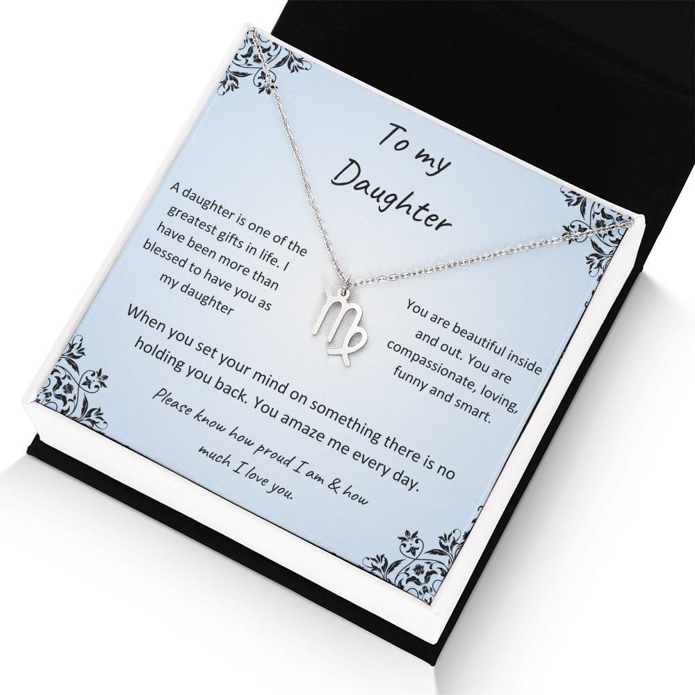 Zodiac Necklace for Daughter
