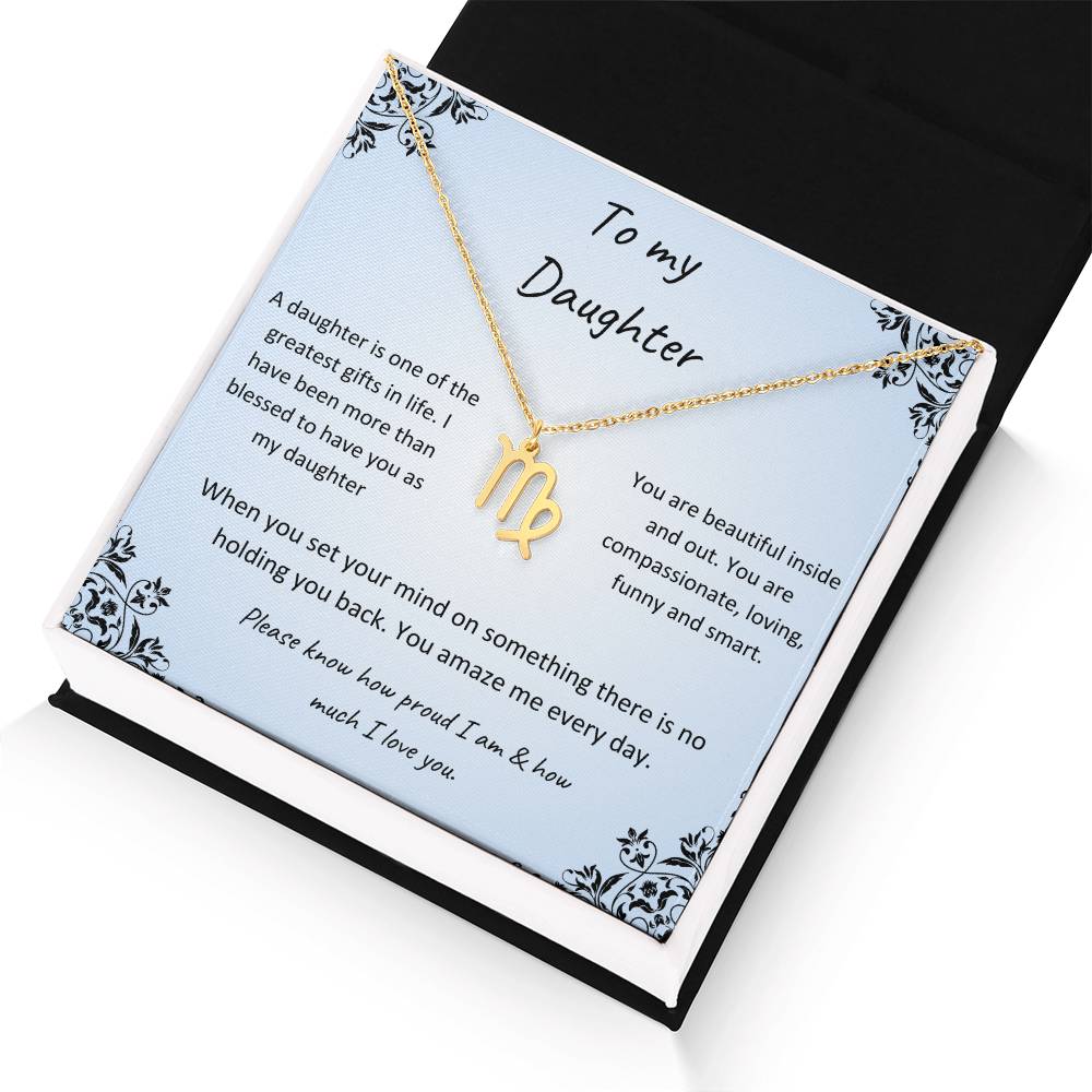 Zodiac Necklace for Daughter