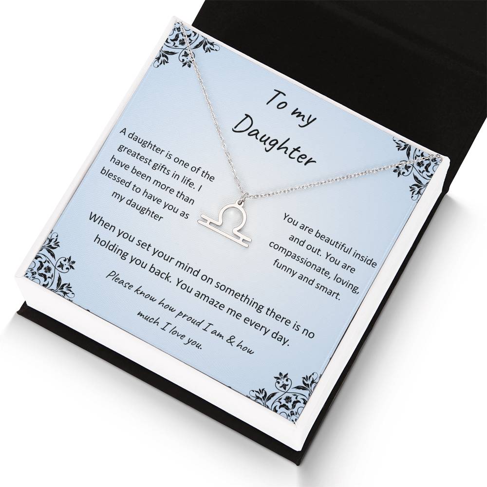 Zodiac Necklace for Daughter