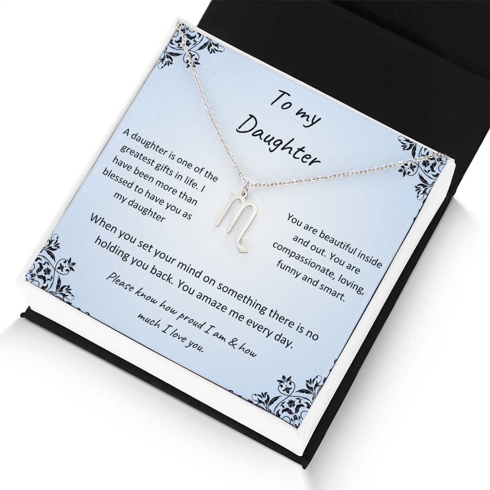Zodiac Necklace for Daughter