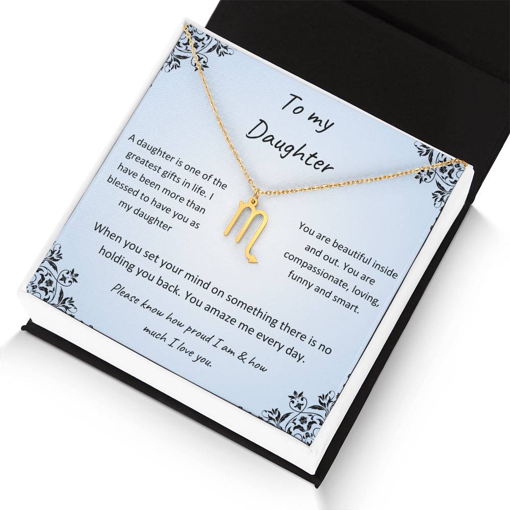 Zodiac Necklace for Daughter