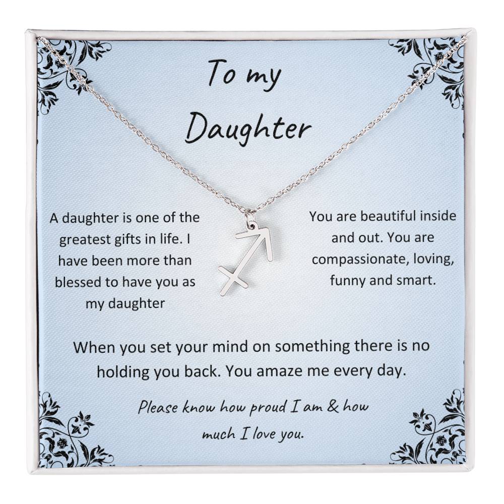 Zodiac Necklace for Daughter
