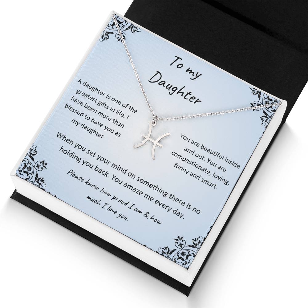 Zodiac Necklace for Daughter