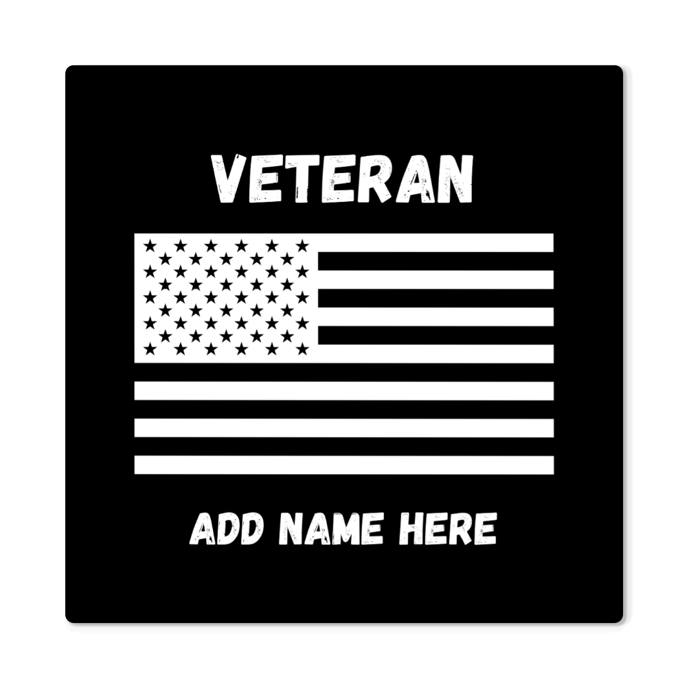 Metal Veteran Sign