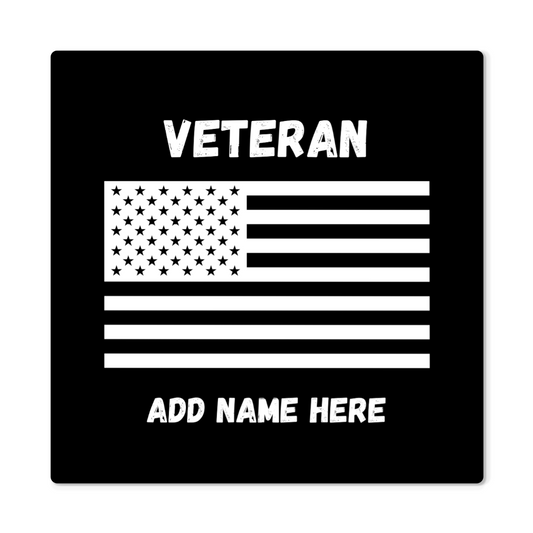 Metal Veteran Sign