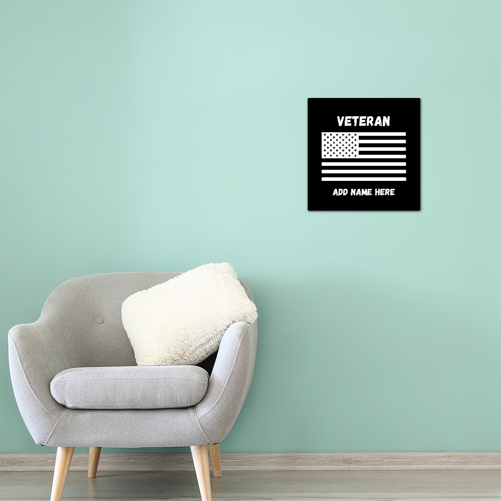 Metal Veteran Sign