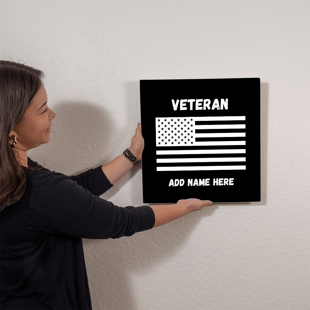 Metal Veteran Sign