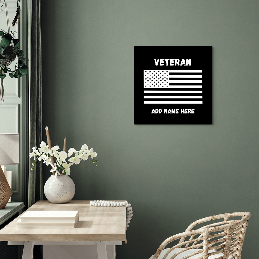 Metal Veteran Sign
