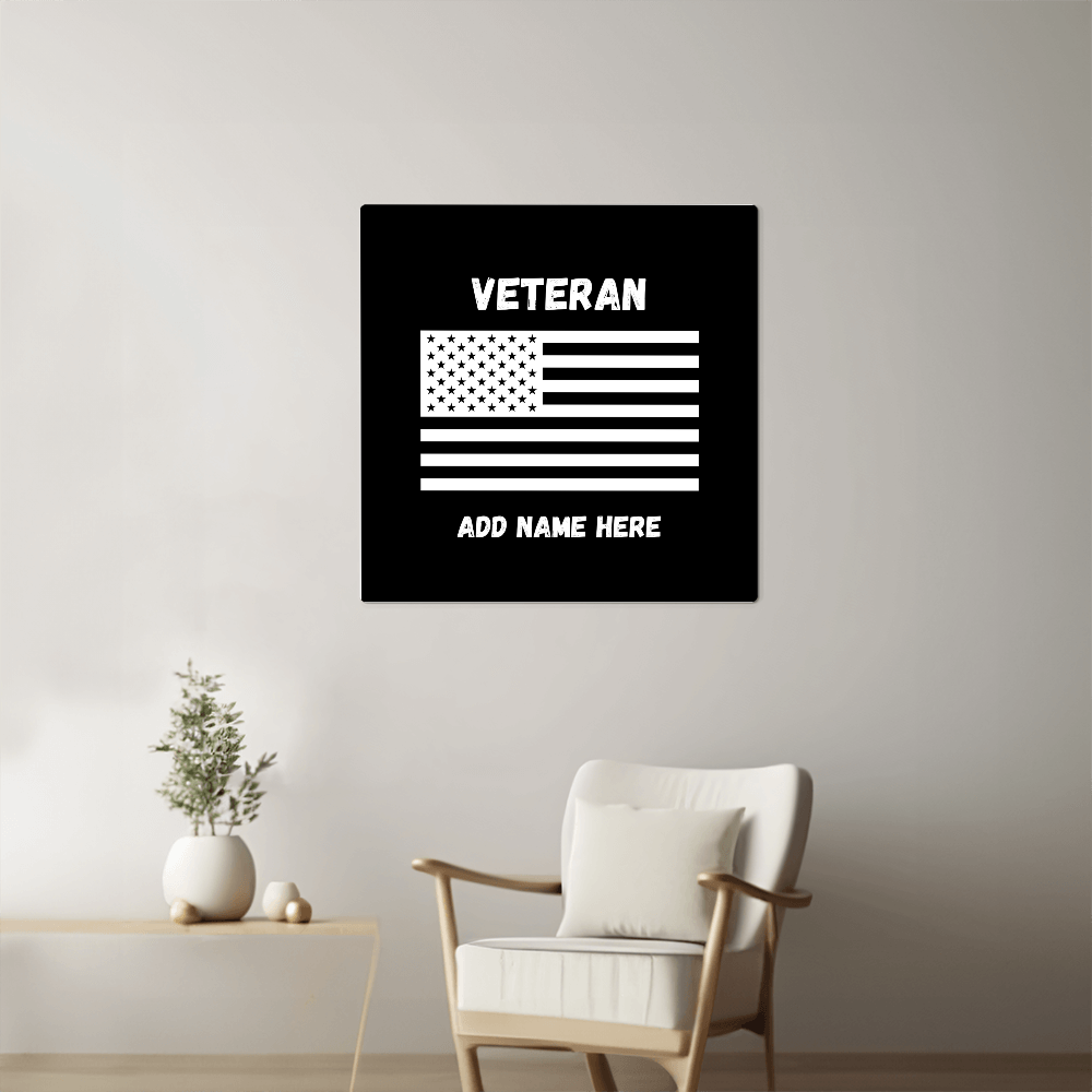 Metal Veteran Sign