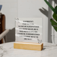 Square Acrylic Plaque - Dear Productivity